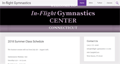 Desktop Screenshot of inflight-gymnastics-ct.com