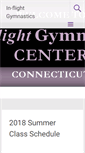 Mobile Screenshot of inflight-gymnastics-ct.com