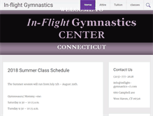 Tablet Screenshot of inflight-gymnastics-ct.com